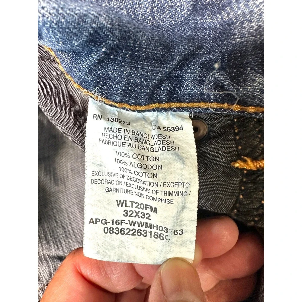 Wrangler Retro Relaxed Boot Mens 32x32 Blue Denim Jeans WLT20FM Cowboy Western